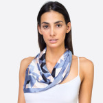 Wholesale light weight multi striped scarf Denimson POLYESTER