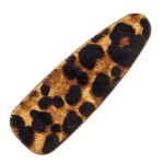 Wholesale faux fur leopard print hair clip