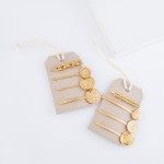 Wholesale ancient Greek Coin Hair Pin Set Worn Gold pcs set L