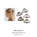 Wholesale acrylic Open Claw Hair Clip Acrylic Long