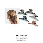 Wholesale acrylic Oval Hair Claw Clip Acrylic Long