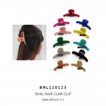 Wholesale acrylic Oval Hair Claw Clip Acrylic Long