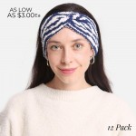 Wholesale super Soft Fuzzy Knit Headwraps Assorted Pack Assorted Colors Colors P