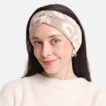 Wholesale super Soft Fuzzy Knit Leopard Print Headwrap Assorted Pack Assorted Co