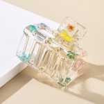 Wholesale resin Hair Clip Pressed Flowers