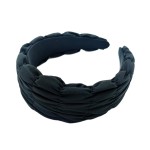 Wholesale gathered Puff Headband One Polyester