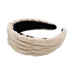 Wholesale gathered Puff Headband One Polyester