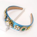 Wholesale large Bumble Bee Charm Headband Pearl Rhinestone Accents One Fits Most