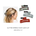 Wholesale do Everything Love Glitter Resin Hair Clip L