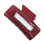 Wholesale do Everything Love Rectangular Multi toned Resin Hair Clip L