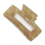 Wholesale do Everything Love Rectangular Multi toned Resin Hair Clip L
