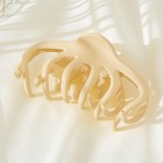 Wholesale large Wavy Solid Color Matte Hair Claw L