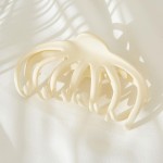 Wholesale large Wavy Solid Color Matte Hair Claw L