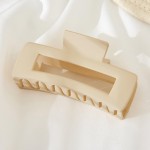Wholesale rectangular Solid Color Matte Hair Claw L
