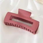 Wholesale rectangular Solid Color Matte Hair Claw L