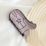 Wholesale solid Color Acrylic Cowboy Boot Hair Claw L