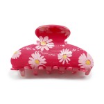 Wholesale daisy Printed Claw Hair Clip L