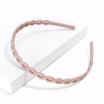 Wholesale braided Acrylic Headband One Fits Most Flexible Grips Hold Place Made