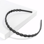 Wholesale braided Acrylic Headband One Fits Most Flexible Grips Hold Place Made