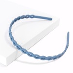 Wholesale braided Acrylic Headband One Fits Most Flexible Grips Hold Place Made