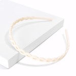 Wholesale braided Acrylic Headband One Fits Most Flexible Grips Hold Place Made