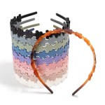 Wholesale flower Lined Acrylic Headband One Fits Most Flexible Grips Hold Place