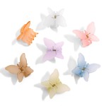 Wholesale frosted Butterfly Hair Clip W