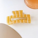 Striped Acetate Hair Clip

- Approximately 3.25" W