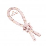 Wholesale floral Print Satin Heatless Hair Curler Scrunchies Hair Clip