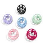 Wholesale metal Smile Outline Hair Claw W