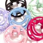 Wholesale metal Smile Outline Hair Claw W