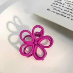 Wholesale metal Flower Outline Hair Claw W