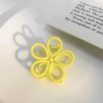 Wholesale metal Flower Outline Hair Claw W