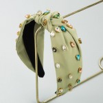 Wholesale rhinestone Studded Knotted Headband One Fits Most