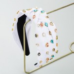 Wholesale rhinestone Studded Knotted Headband One Fits Most