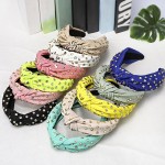 Wholesale rhinestone Studs Knotted Headband One Fits Most