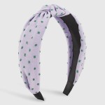 Wholesale knotted Headband Embroidered Speckle Dots One Fits Most