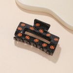 Wholesale halloween Pumpkin Rectangle Hair Claw Clip L
