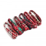 Wholesale soft Elastic Plaid Holiday Headband One Fits Most