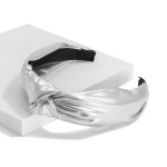 Wholesale shiny Faux Leather Top Knot Headband One Fits Most