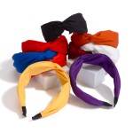 Solid Colored Wide Twist Headband

- One Size Fits Most