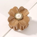 Wholesale flower Hair Clip Pearl W