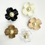 Wholesale flower Hair Clip Pearl W