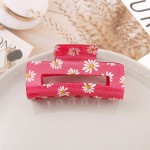 Wholesale glitter Acetate Claw Hair Clip Flower Accents L