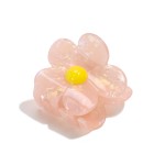 Wholesale pearlescent Flower Claw Hair Clip Claw Clip L