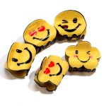 Happy Face Acetate Hair Clip

- Approximately 1.5"L
