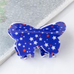 Butterfly Shaped Americana Acetate Flower Clip

- Approximately 1.75"L