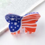 Wholesale butterfly Americana Acetate Flower Clip L