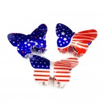 Wholesale butterfly Americana Acetate Flower Clip L