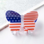 Wholesale butterfly Americana Acetate Flower Clip L